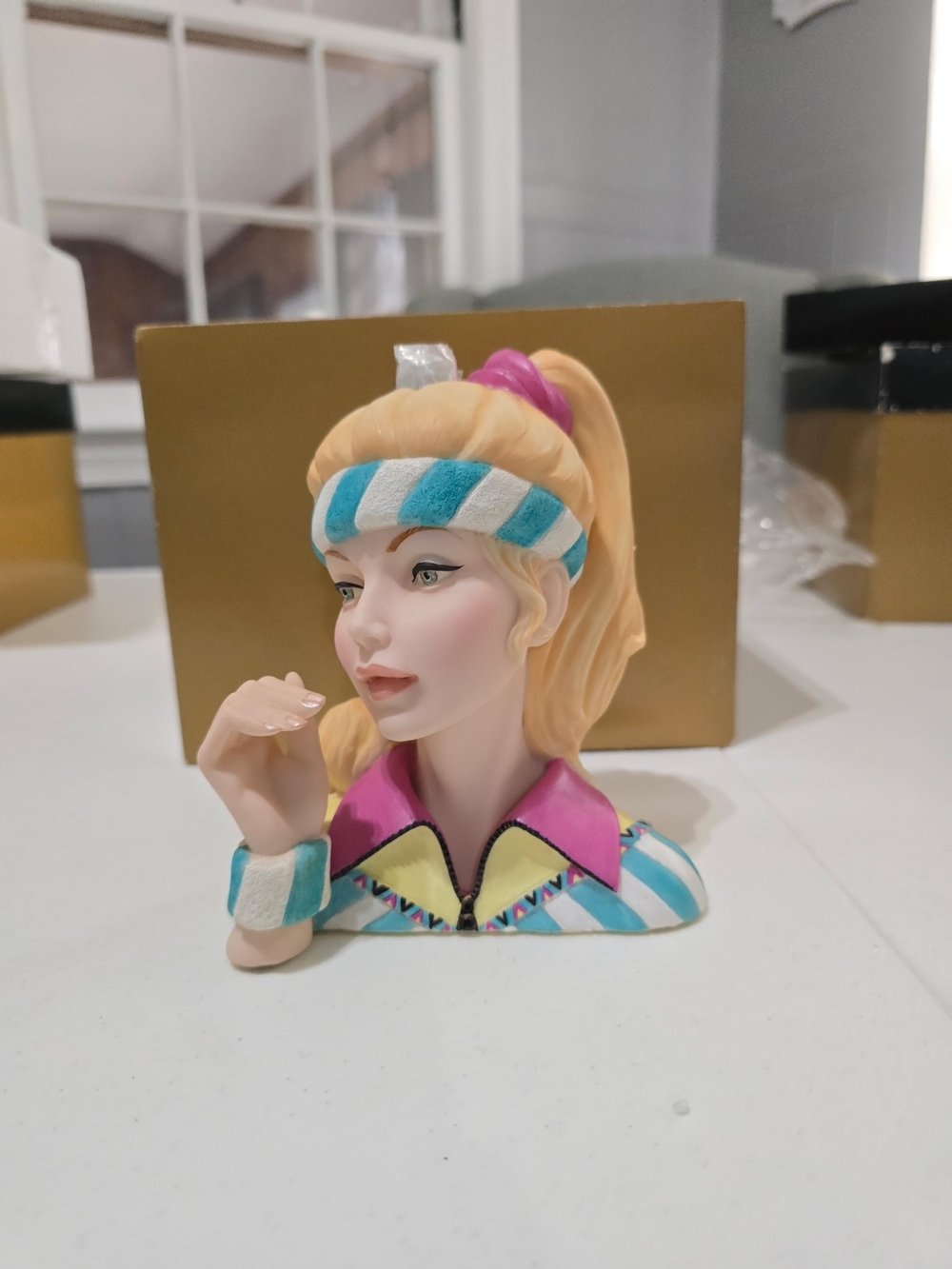 Lady Head Vase Cameo Girls Judith 1985